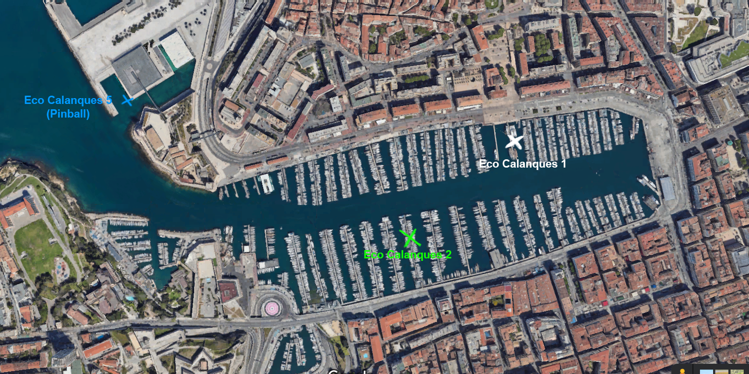 Plan d'acces et lieu d'embarquement Eco Calanques Marseille