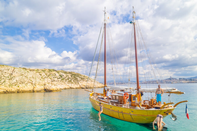Voilier Bruine Beer excursion Calanques